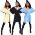V-neck solid color mid-length bandage irregular dress nihaostyles clothing wholesale NSQYT92462