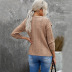 autumn long-sleeved V-neck single-breasted sweater nihaostyles wholesale clothing NSQSY92656