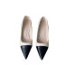 pointed toe color matching shallow mouth micro-stiletto shoes nihaostyles wholesale clothing NSSO92815
