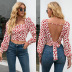 print long sleeves open back top nihaostyles wholesale clothes NSGYX92846