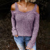 sling strapless long-sleeved sweater nihaostyles wholesale clothes NSLGY92942