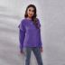 suéter de punto de cuello redondo de manga larga de color sólido nihaostyles ropa al por mayor NSGBS93169