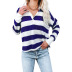 loose striped long-sleeved T-shirt nihaostyles wholesale clothes NSLZ93620