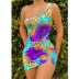 printed one-piece swimsuit two-piece nihaostyles wholesale clothes NSZH93633