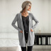 autumn gray long-sleeved loose sweater cardigan nihaostyles wholesale clothing NSDMB93673