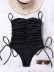 Tube Top Lace-Up One-Piece Swimsuit NSFPP94444