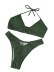 Army Green Spiral Pit Strip Bikini NSFPP94486
