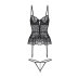 sexy cross straps mesh see-through tight Sexy lingerie  nihaostyles wholesale clothing NSXPF87946