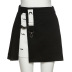 High-Waisted Color Matching Slit Skirt NSSS94707