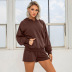 loose plus cashmere hooded sweater suit nihaostyles wholesale clothes NSZCF94804