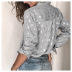 long-sleeved hot stamping printed shirts nihaostyles wholesale clothes NSLSA94943