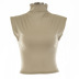 half high collar sleeveless T-shirt nihaostyles wholesale clothes NSLSA94965