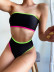 pure color bound split swimwear two-piece set multicolors nihaostyles clothing wholesale NSFPP95010
