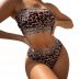 leopard tube top webbing high waist swimwear nihaostyles clothing wholesale NSFPP95016