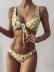 Chest Knotted Print Double-Sided Bikini NSFPP95029