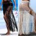 sexy hollow tassel beach skirt nihaostyles wholesale clothing NSYZT95159