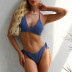 traje de baño bikini de playa hueco conjunto de dos piezas nihaostyles ropa al por mayor NSYZT95189