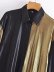 lapel long sleeve bronzing stitching blouse nihaostyles wholesale clothing NSAM95270