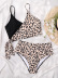 leopard print high waist split swimwear nihaostyles clothing wholesale NSFPP95346