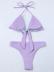 Stitching Lace High Waist Bikini NSFPP95643