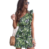 Printed off-shoulder ruffle dress nihaostyles clothing wholesale NSJC95801