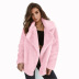 solid color double layer flannel lapel slim jacket nihaostyles clothing wholesale NSXPF95902