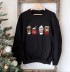 heat transfer long-sleeved round neck pullover sweatshirt nihaostyles wholesale Christmas costumes NSMDF81540