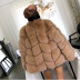 faux fox fur mid-length coat nihaostyles clothing wholesale NSXSJ96496