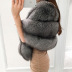 faux fox fur shawl with pockets nihaostyles clothing wholesale NSXSJ96505