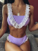ruffled split bikini two-piece swimsuit nihaostyles wholesale clothes NSCMB96878