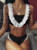 ruffled split bikini two-piece swimsuit nihaostyles wholesale clothes NSCMB96878