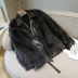 Faux Fox Fur Leather & Fur Coat NSJC96948
