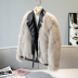 faux fox fur leather and fur coat nihaostyles clothing wholesale NSJC96948