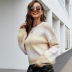 Gradient Color Knitted Long-Sleeved Sweater NSYH97064