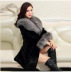 faux fox fur collar coat nihaostyles clothing wholesale NSXWY97162