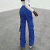 Pantalones casuales plisados de cintura alta de color sólido NSKAJ97274