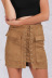 Zipper Flap Pocket Bag Hip Skirt NSWNY97379
