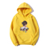 Hooded Street Butterfly Girl Back Print Long-Sleeved Fleece Sweatshirt NSYAY100960