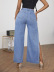High Waist Split Ripped Jeans NSWL97549