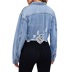 holes short denim jacket nihaostyles wholesale clothes NSWL97551