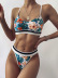 Sexy Stripe Split Bikini 2 Piece Swimsuit NSCMB97585