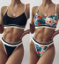 Sexy Stripe Split Bikini 2 Piece Swimsuit NSCMB97585