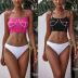 Beach Printed Sling Bikini 2 Piece Swimsuit NSCMB97595
