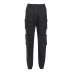 Pantalones sueltos casuales con cremallera y múltiples bolsillos NSGYB97771