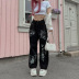 Kuromi Print High-Waist Casual Jeans NSGYB97831