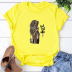 Round Neck Girl Printed T-Shirt NSYAY99173