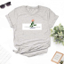 Round Neck Letter Rose Printed Short-Sleeved T-Shirt NSYAY99171