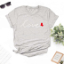 Round Neck Letter Printed Short-Sleeved T-Shirt NSYAY99169