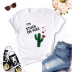 Round Neck Plant Letters Printed Short-Sleeved T-Shirt NSYAY100937