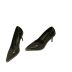 Patent Leather Pointed Beaded Stiletto Shoes NSSO98050